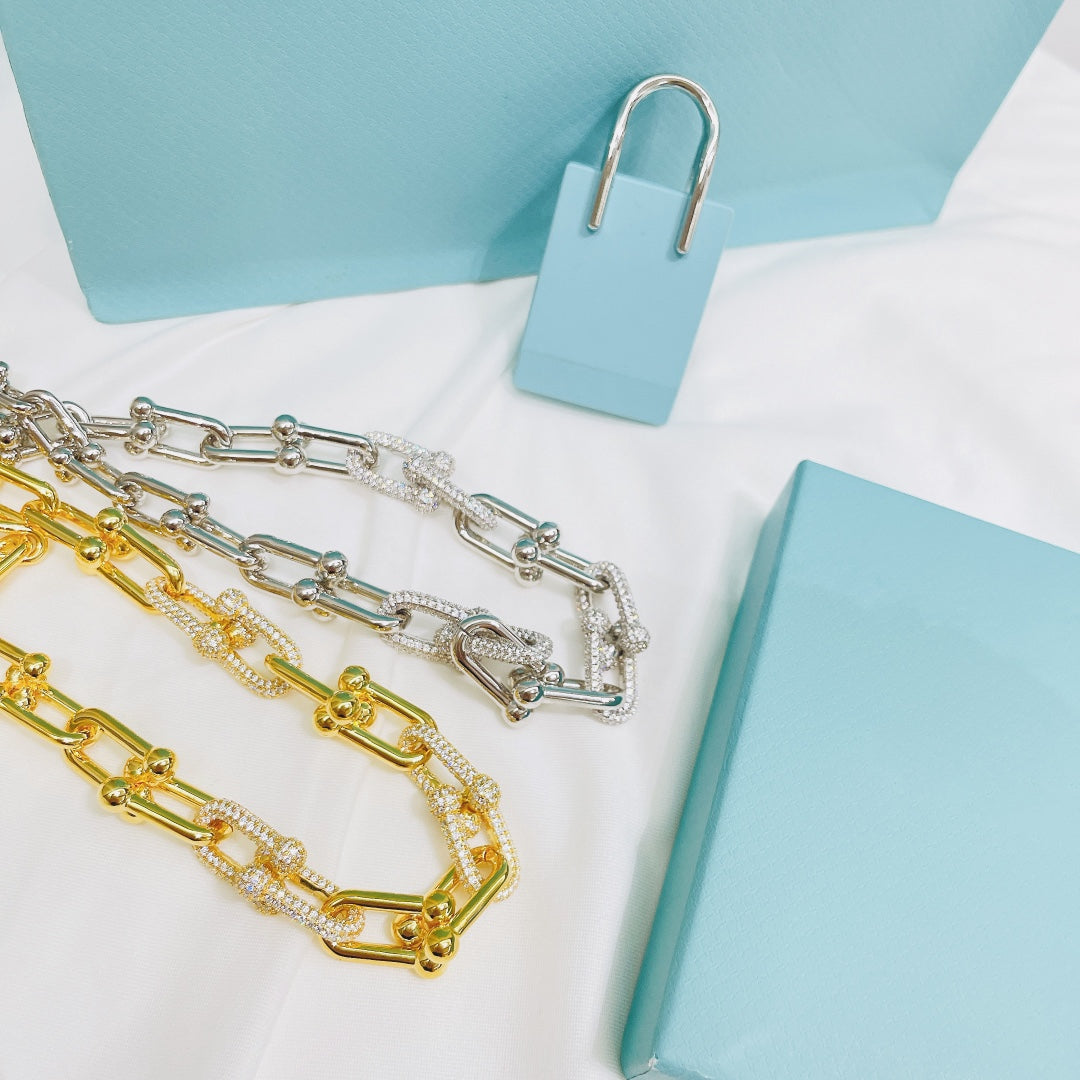 [Marins]HARDWEAR NECKLACE DIAMOND PAVED