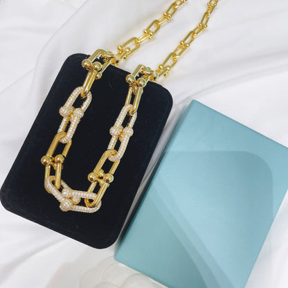 [Marins]HARDWEAR NECKLACE DIAMOND PAVED
