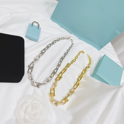 [Marins]HARDWEAR NECKLACE DIAMOND PAVED