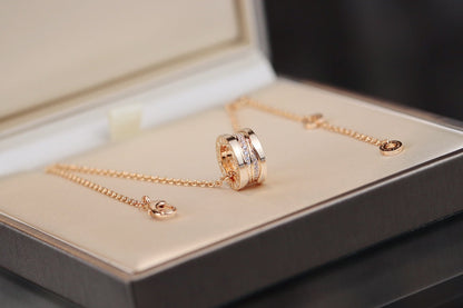 [Marins]ZERO 1 PINK GOLD DIAMOND NECKLACE