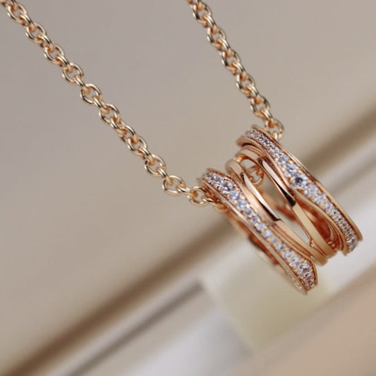 [Marins]ZERO 1 PINK GOLD NECKLACE
