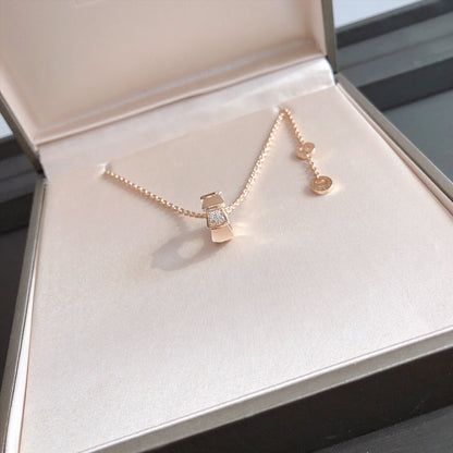 [Marins]SERPENTI PEDANT DIAMOND PINK GOLD NECKLACE