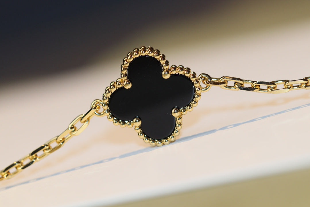 [Marins]CLOVER 20 MOTIFS ONYX ROSE GOLD