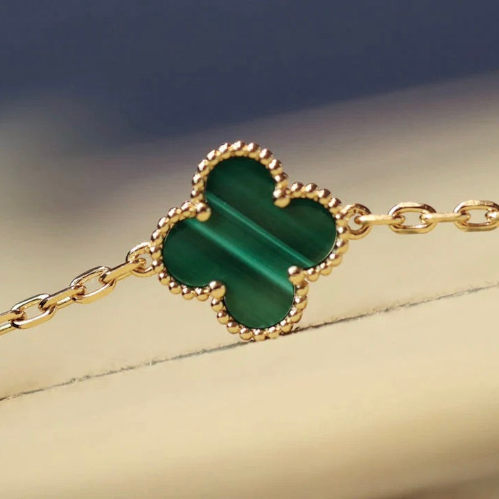 [Marins]CLOVER 20 MOTIFS MALACHITE GOLD