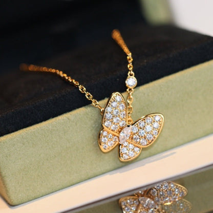 [Marins]BUTTERFLY DIAMOND NECKLACE