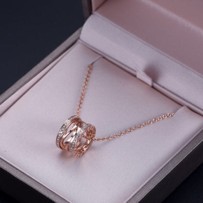 [Marins]ZERO 1 PINK GOLD DIAMOND OPEN NECKLACE