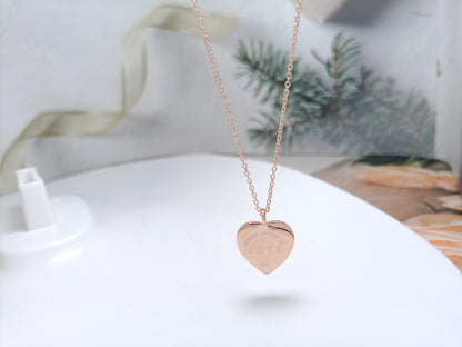 [Marins]HEART DIAMONDS PEDANT NECKLACE