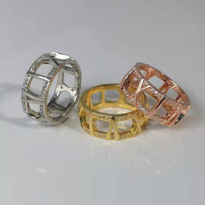 [Marins]ATLAS LARGE OPEN DIAMOND RING