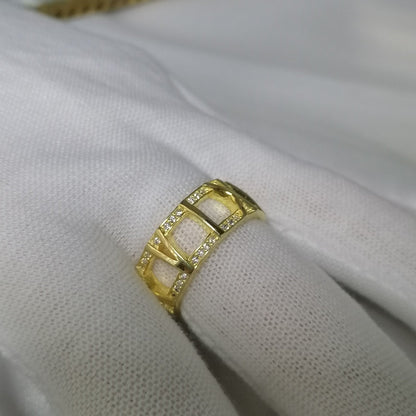 [Marins]ATLAS LARGE OPEN DIAMOND RING