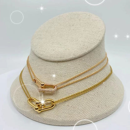 [Marins]HARDWEAR GOLD DOUBLE LINK NECKLACE