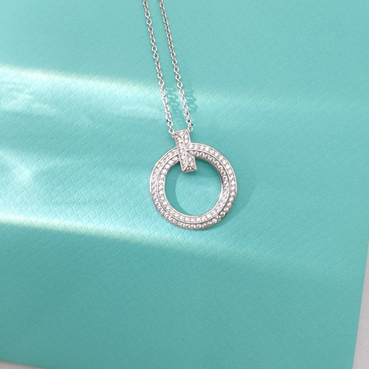 [Marins]T WIRE PEDANT DIAMOND NECKLACE