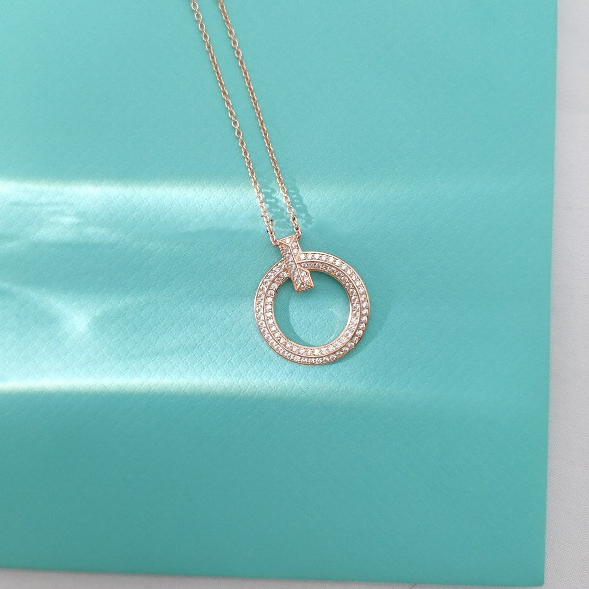 [Marins]T WIRE PEDANT DIAMOND NECKLACE