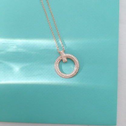 [Marins]T WIRE PEDANT DIAMOND NECKLACE