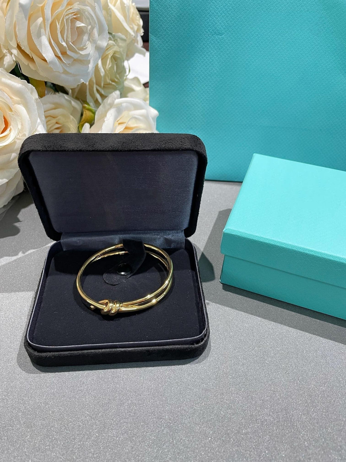 [Marins]KNOT DOUBLE ROW GOLD BRACELET