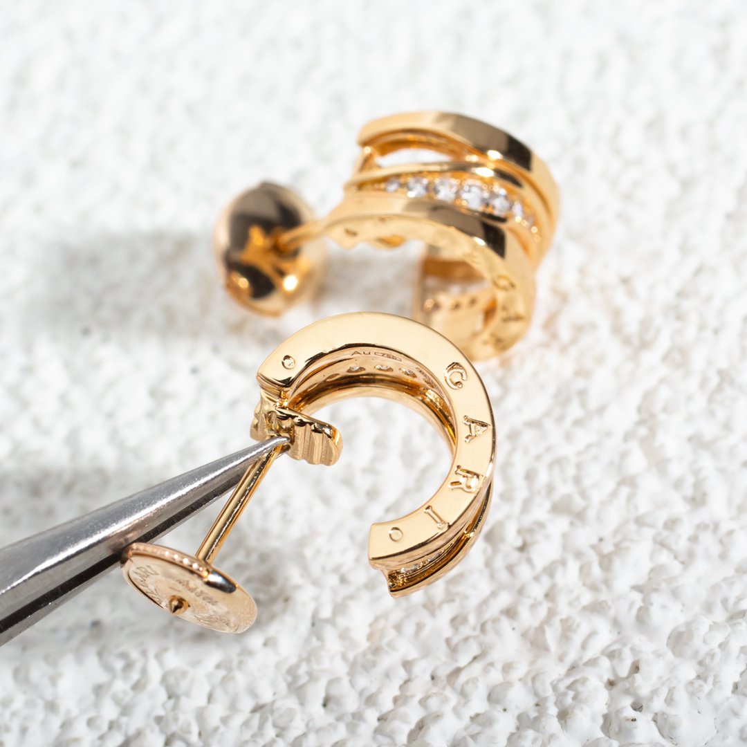 [Marins]ZERO 1 PINK GOLD DIAMONDS EARRINGS