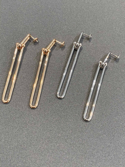 [Marins]HARDWEAR DOUBLE LONG LINK EARRINGS