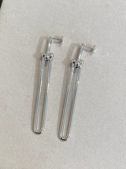 [Marins]HARDWEAR DOUBLE LONG LINK EARRINGS