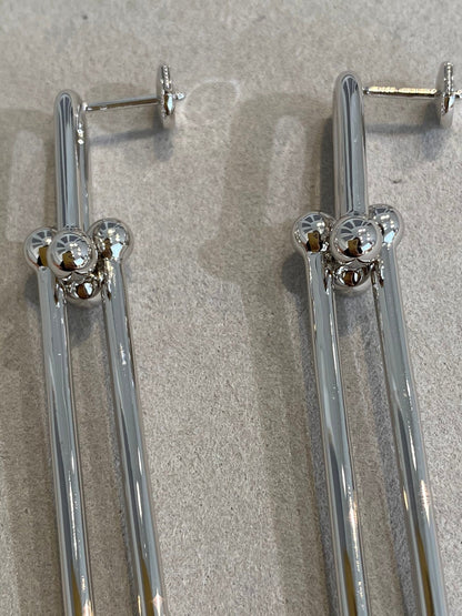 [Marins]HARDWEAR DOUBLE LONG LINK EARRINGS