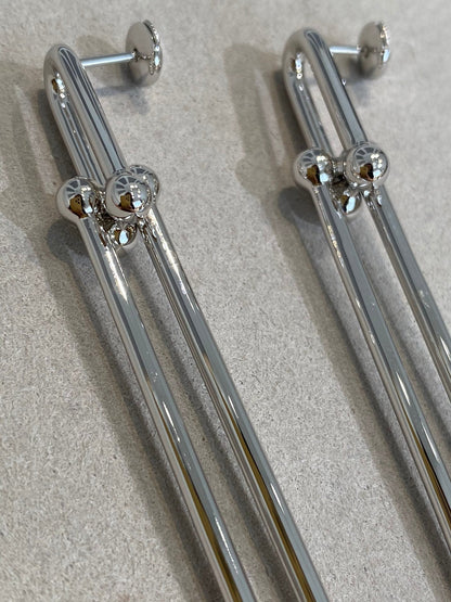 [Marins]HARDWEAR DOUBLE LONG LINK EARRINGS