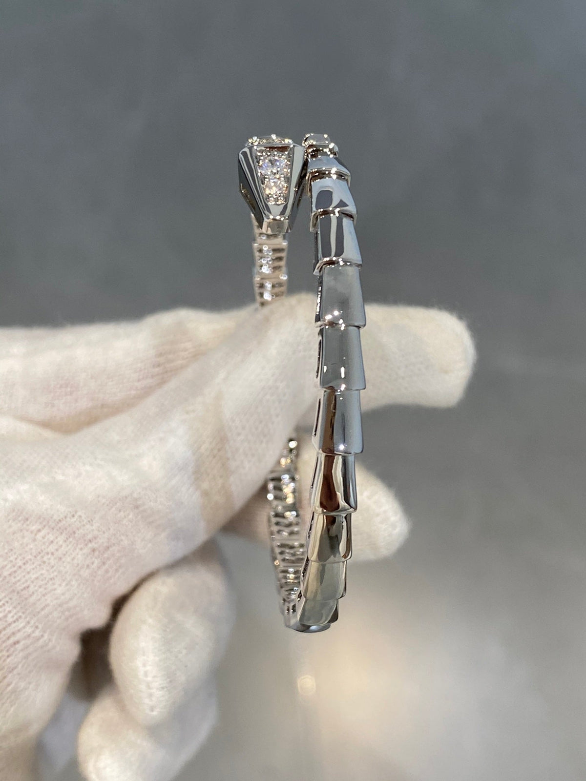 [Marins]SERPENTI BRACELET DIAMONDS SILVER
