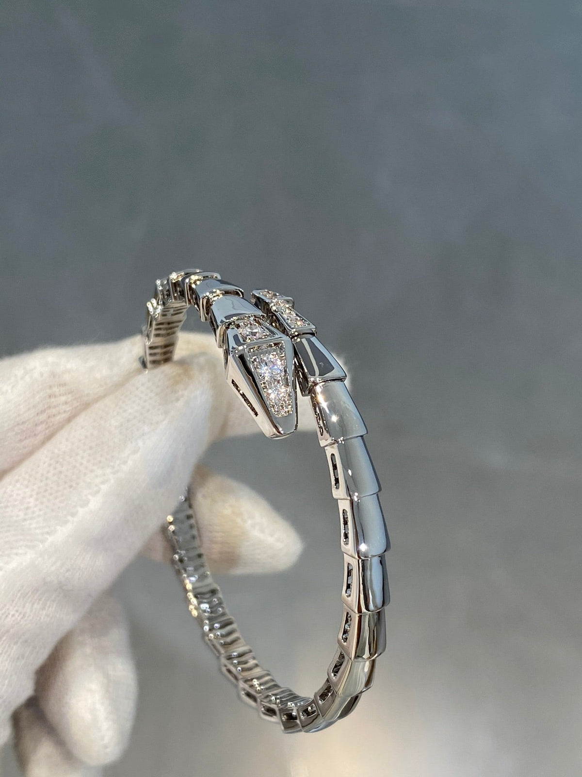 [Marins]SERPENTI BRACELET DIAMONDS SILVER