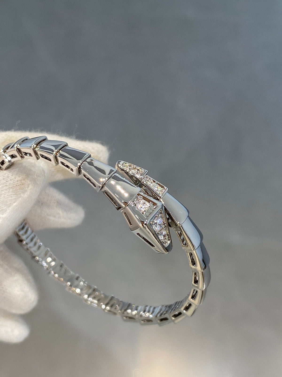[Marins]SERPENTI BRACELET DIAMONDS SILVER