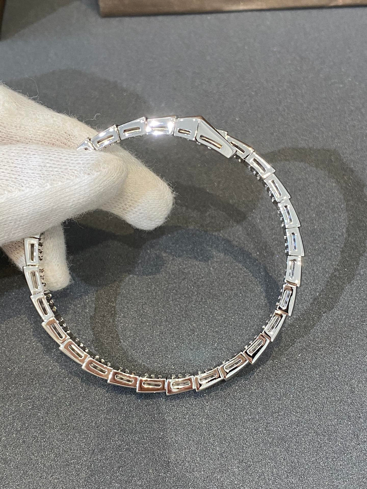 [Marins]SERPENTI BRACELET DIAMONDS SILVER