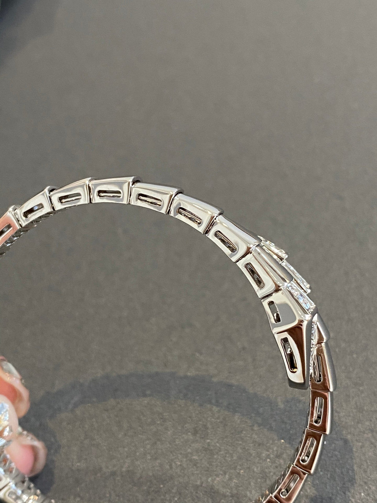 [Marins]SERPENTI BRACELET DIAMONDS SILVER