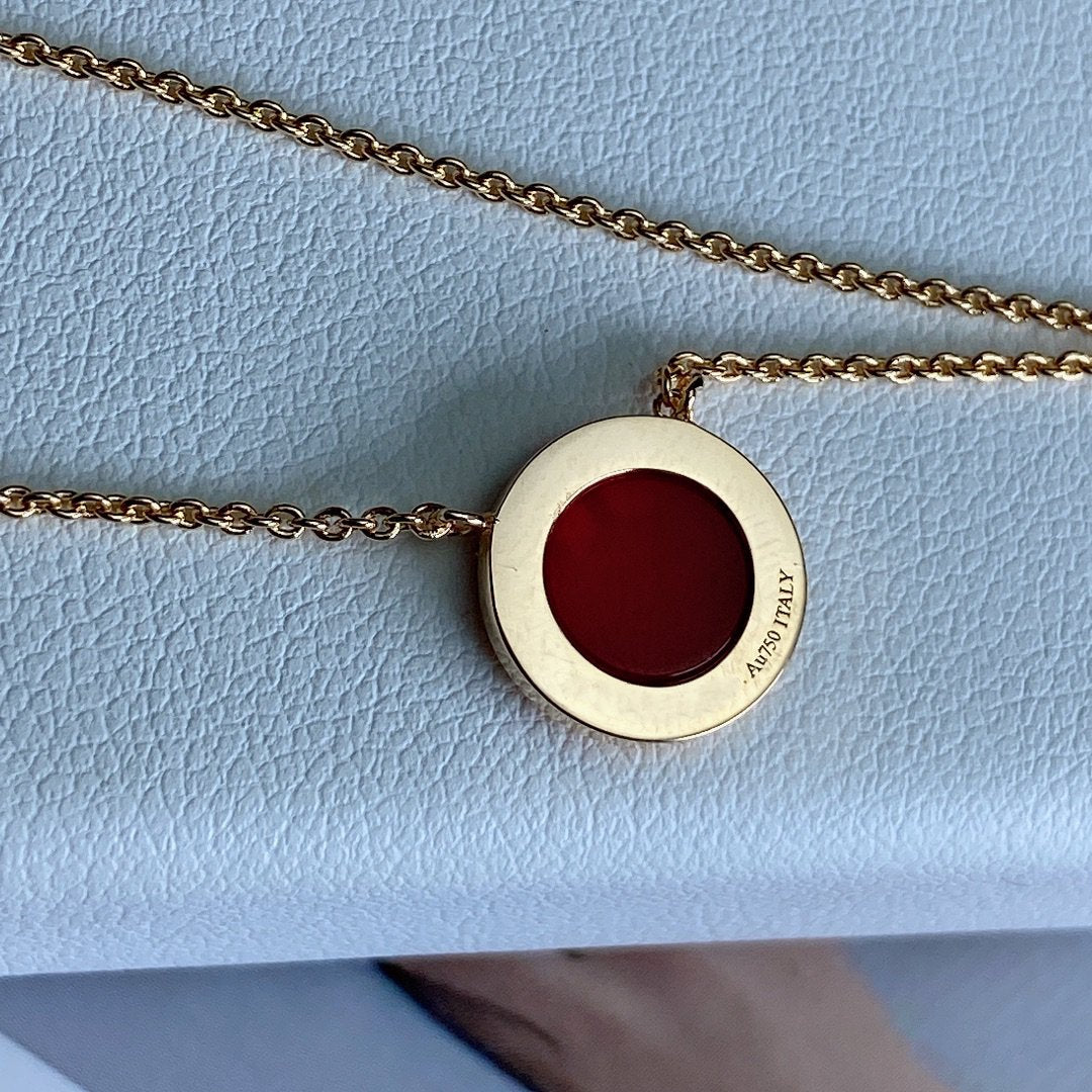[Marins]T DIAMOND CIRCLE PEDANT NECKLACE