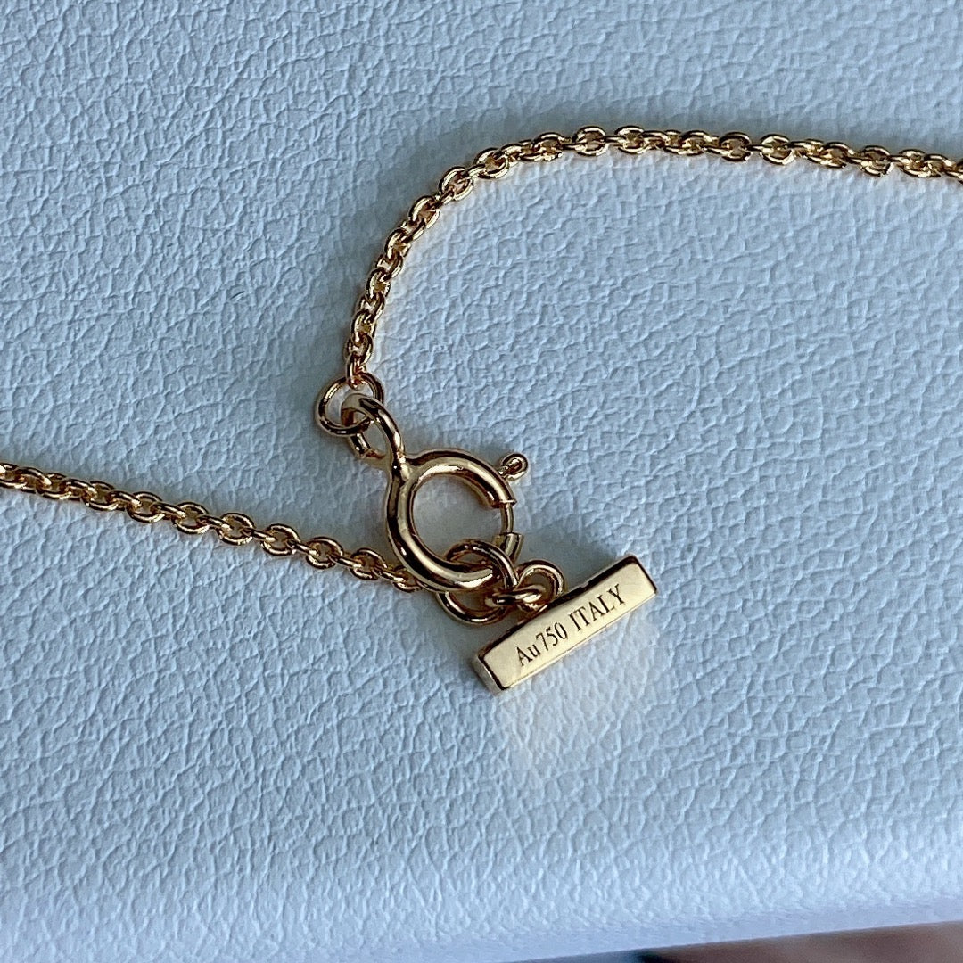 [Marins]T DIAMOND CIRCLE PEDANT NECKLACE