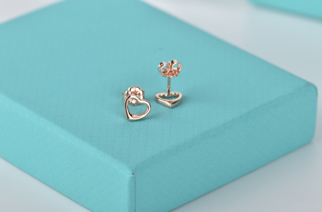 [Marins]OPEN HEART STUD EARRINGS