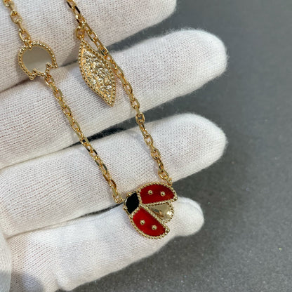 [Marins]LUCKY SPRING 15 MOTIFS GOLD NECKLACE