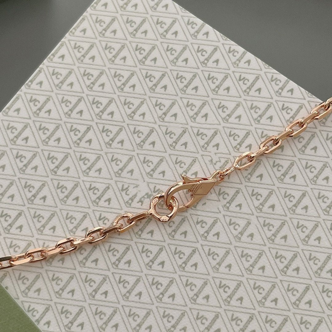 [Marins]LUCKY SPRING 15 MOTIFS ROSE GOLD NECKLACE