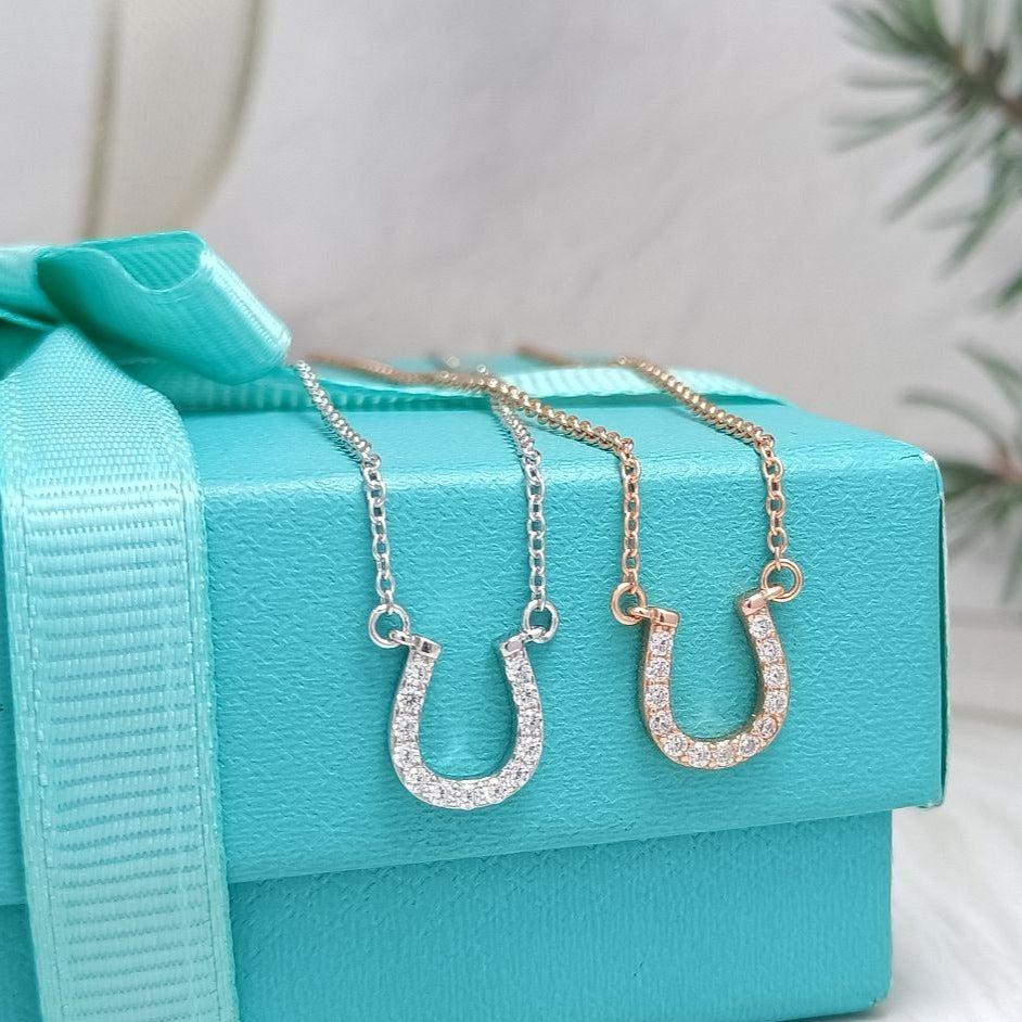 [Marins]U PEDANT DIAMOND NECKLACE