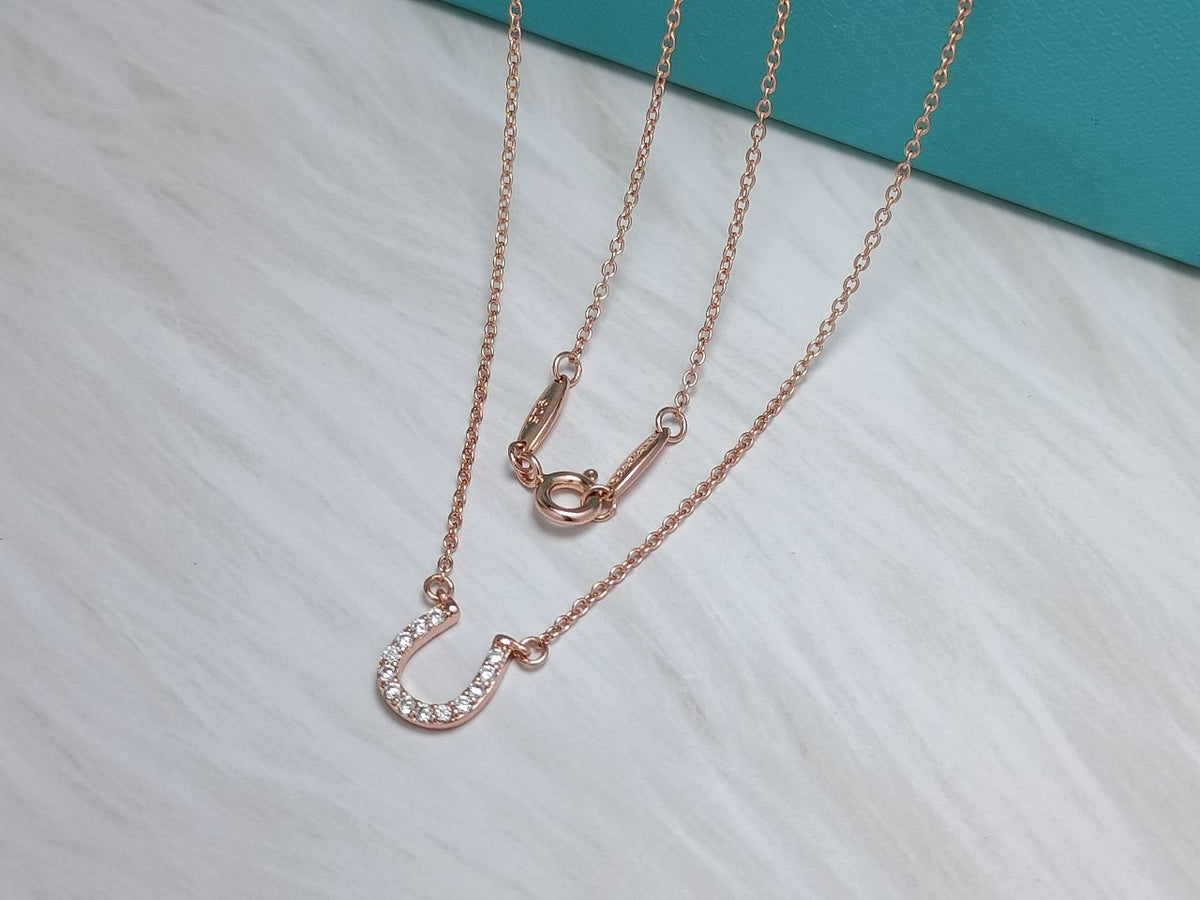 [Marins]U PEDANT DIAMOND NECKLACE