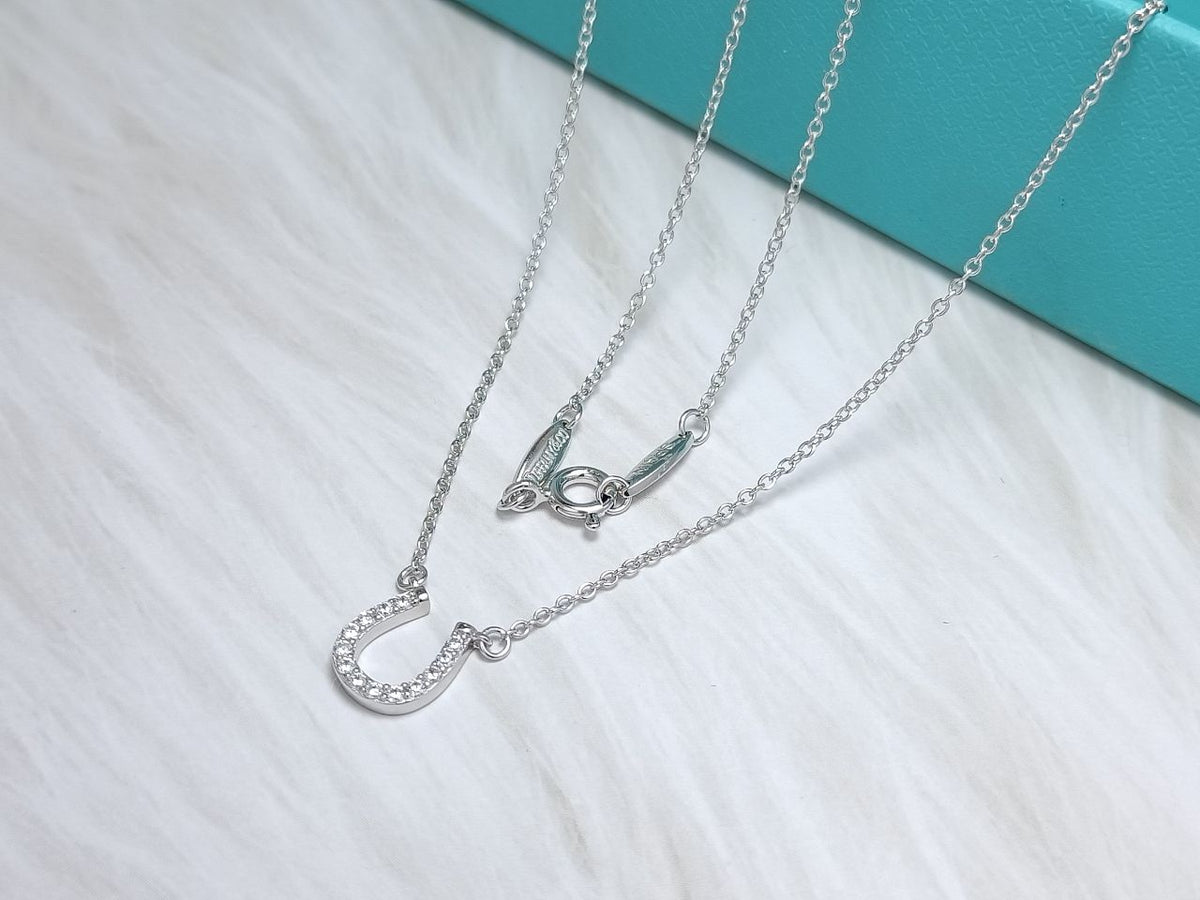[Marins]U PEDANT DIAMOND NECKLACE