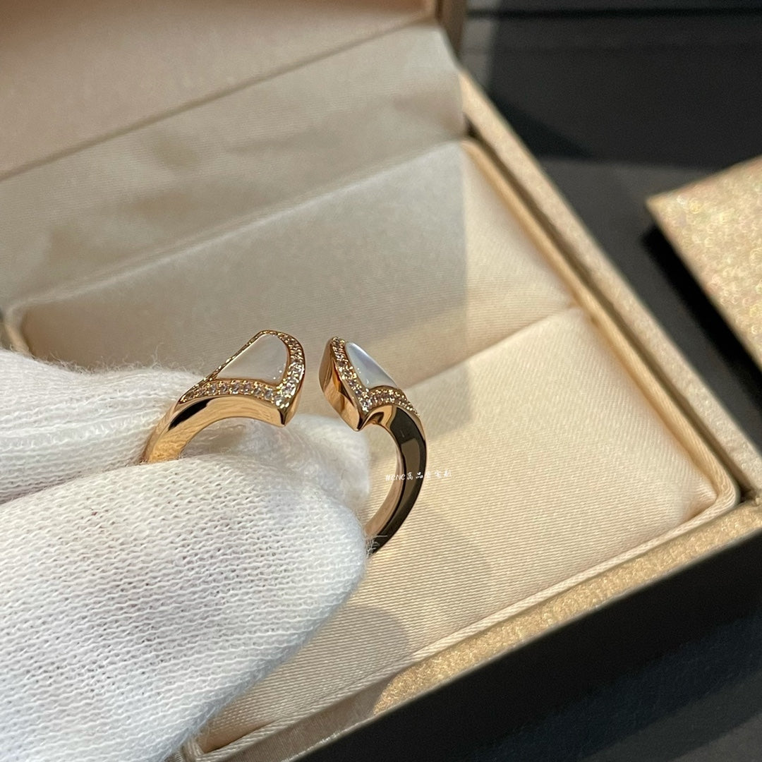 [Marins]DREAM MOP DIAMOND OPEN RING