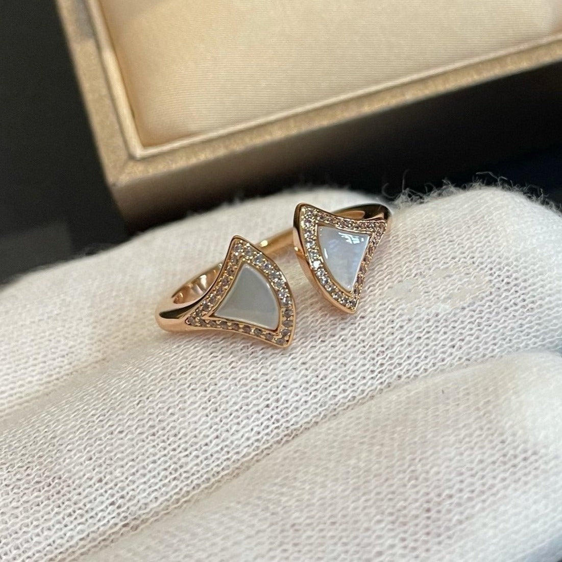 [Marins]DREAM MOP DIAMOND OPEN RING