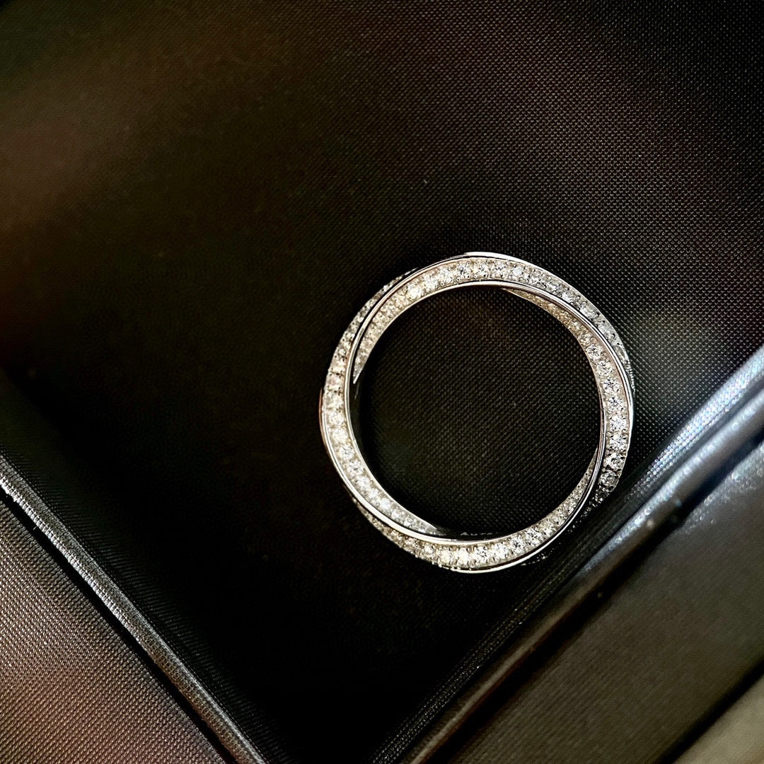 [Marins]SPIRAL DIAMOND RING