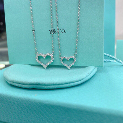 [Marins]HEART-SHAPED DIAMOND NECKLACE
