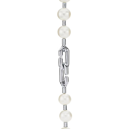 [Marins]HARDWEAR PEARL WRAP NECKLACE