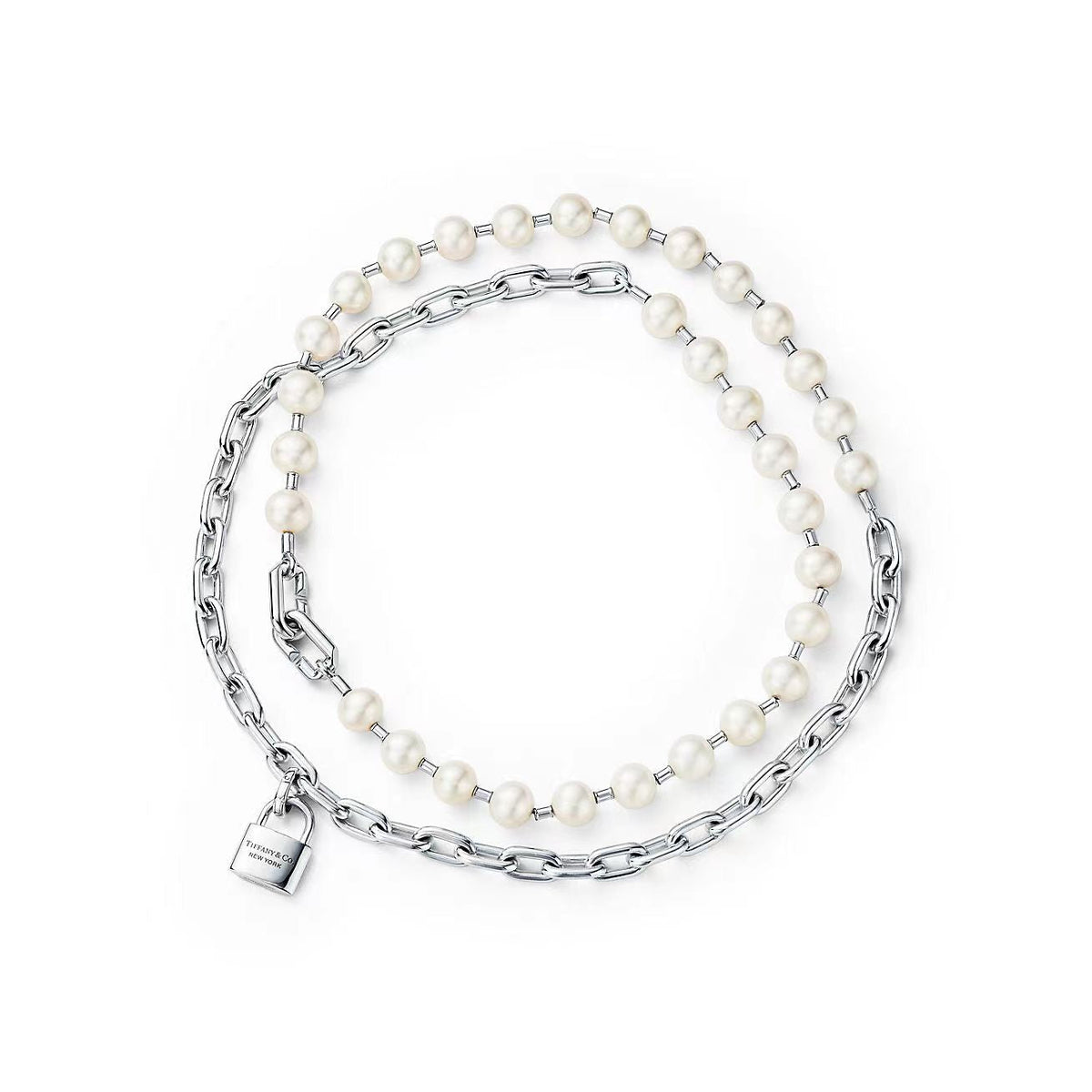 [Marins]HARDWEAR PEARL WRAP NECKLACE