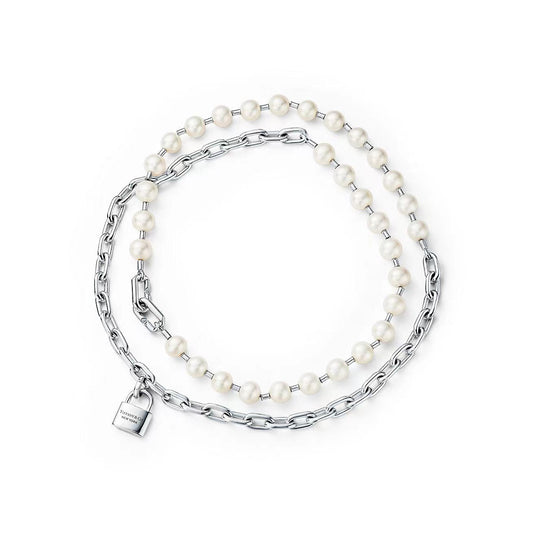 [Marins]HARDWEAR PEARL WRAP NECKLACE