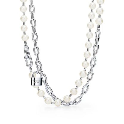 [Marins]HARDWEAR PEARL WRAP NECKLACE