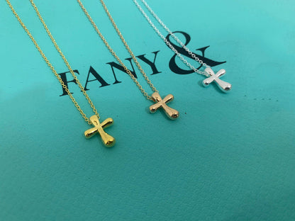 [Marins]CROSS PENDANT MINI BARE CROSS NECKLACE