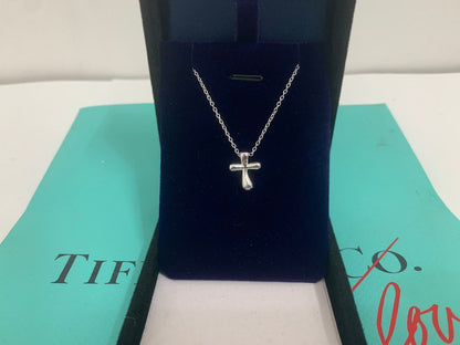 [Marins]CROSS PENDANT MINI BARE CROSS NECKLACE