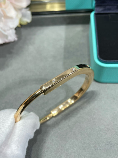 [Marins]LOCK BRACELET 8 DIAMOND