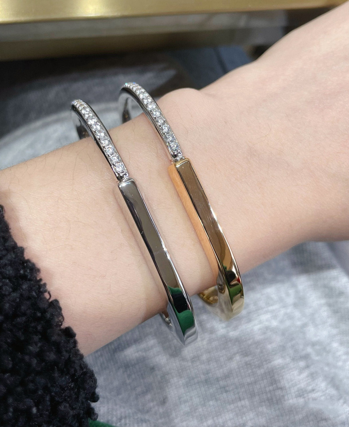 [Marins]LOCK BRACELET DIAMOND