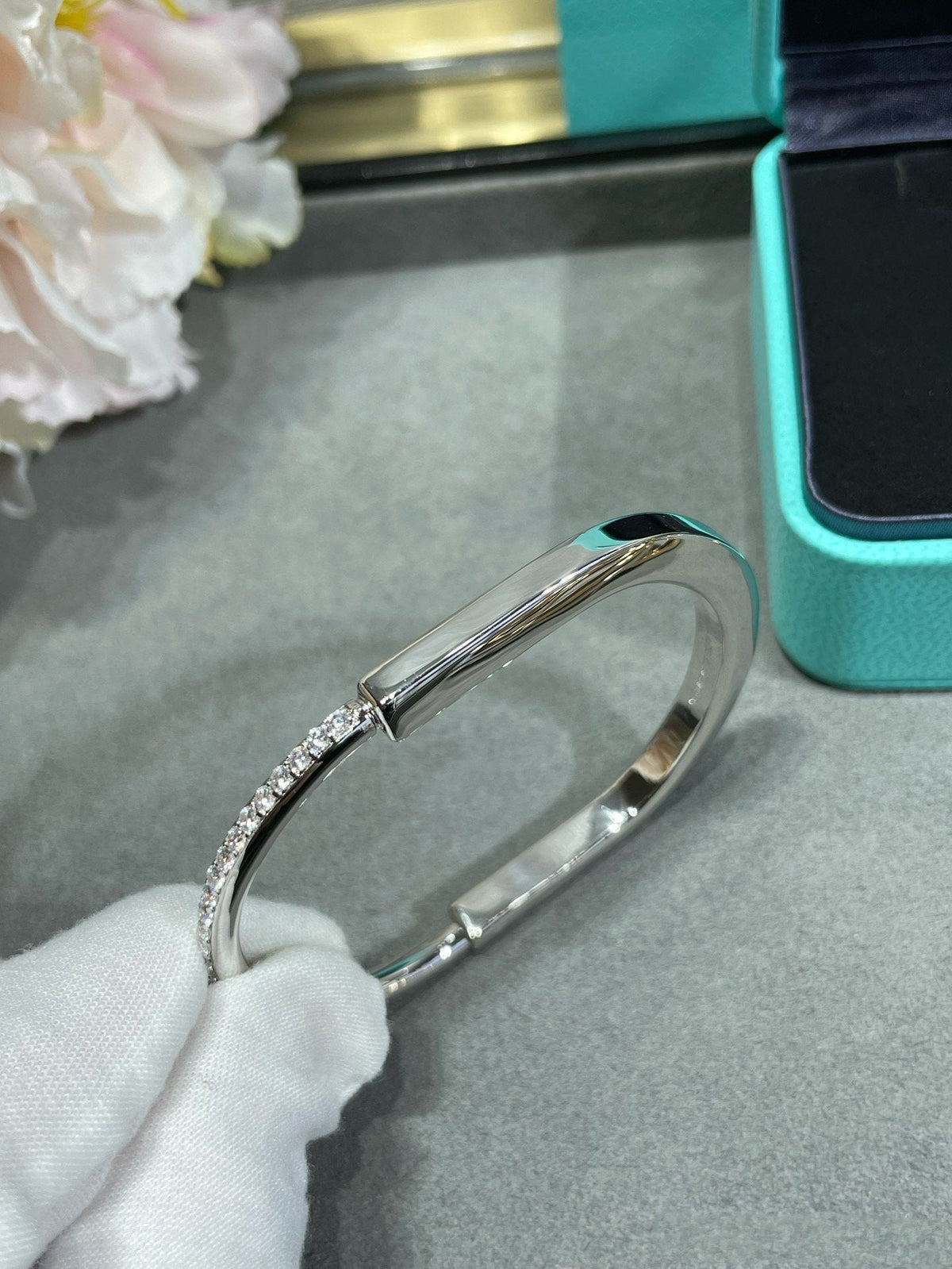 [Marins]LOCK BRACELET DIAMOND