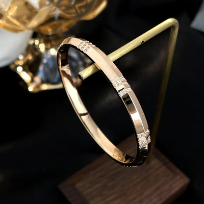 [Marins]ATLAS BRACELET 6MM DIAMOND PINK GOLD
